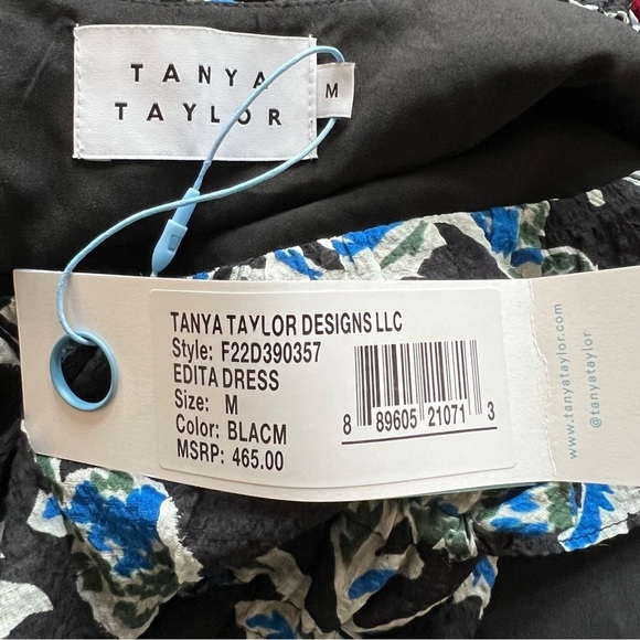 New! Tanya Taylor Edita Dress long sleeve floral 17390 - Picture 10 of 13